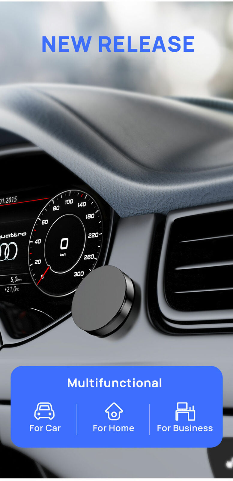 Universal Magnetic Magnet Dashboard Mobile Phone Holder Dash Car Mount Stand