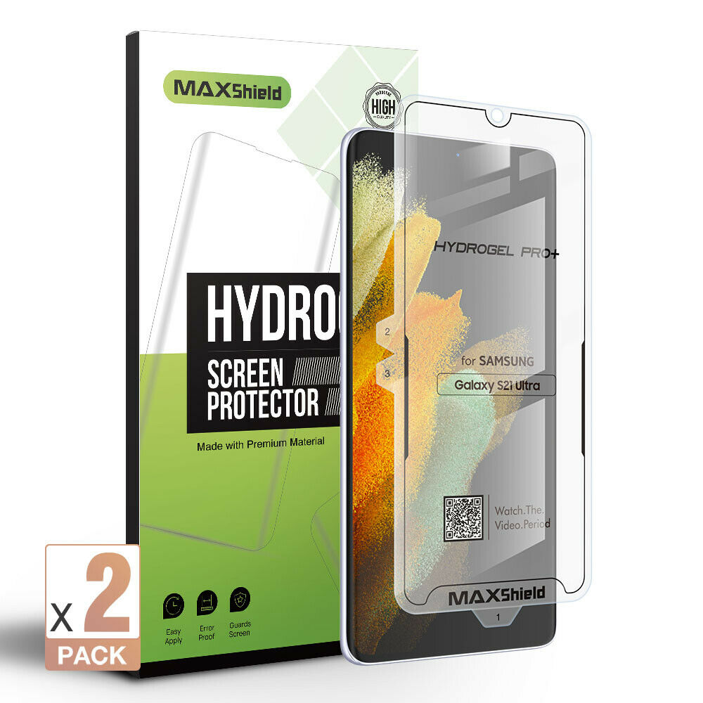 For Galaxy S21 Ultra HYDROGEL Crystal Case Friendly Film Screen Protector