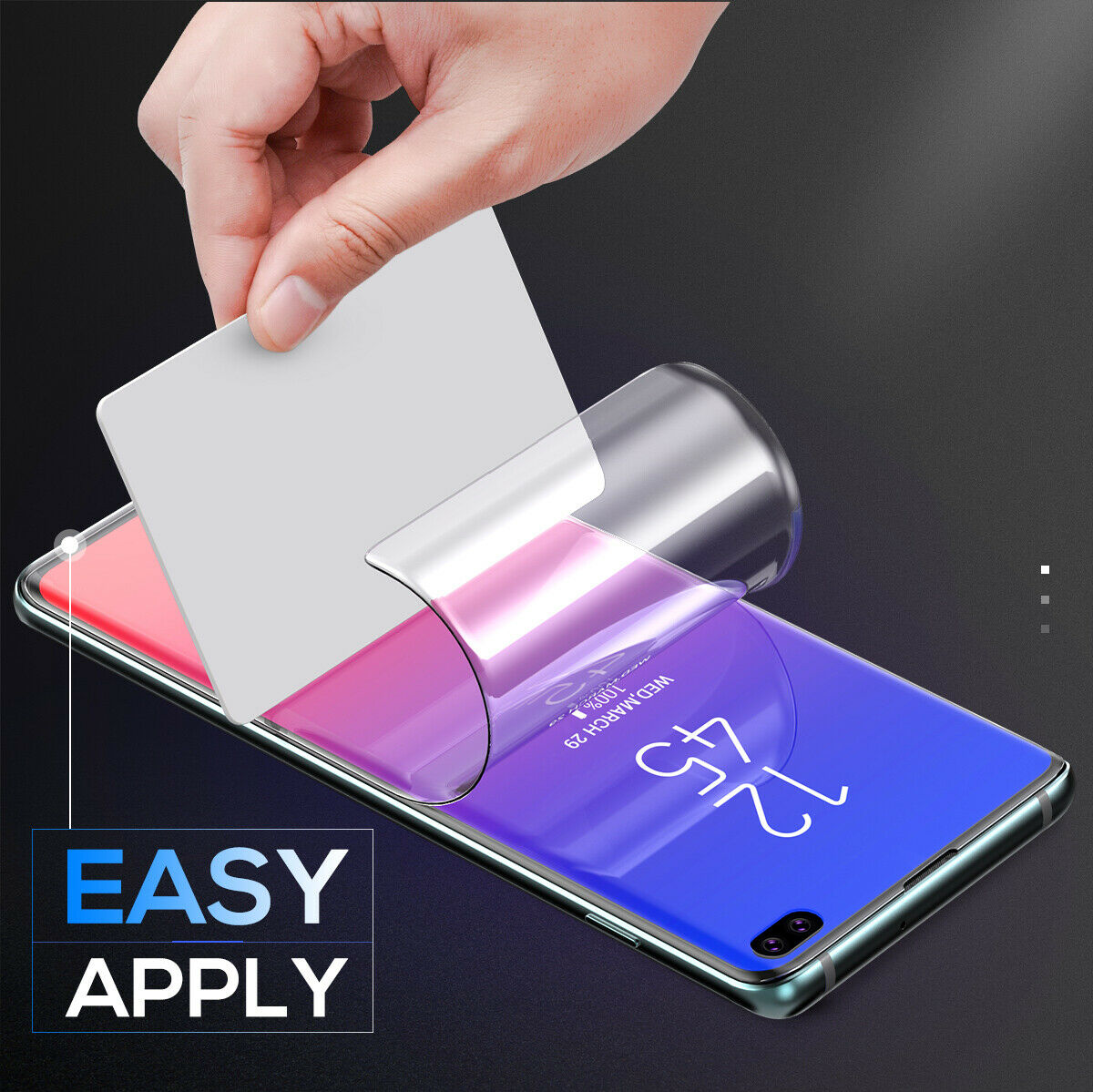 2x CASE FRIENDLY HYDROGEL Film Screen Protector for Samsung Galaxy S10