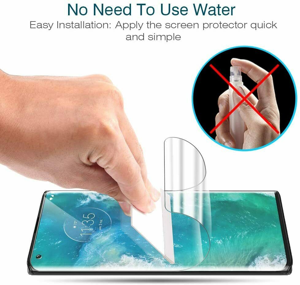 For Motorola Moto Edge 5G Hydrogel Full Coverage HD Soft Flex Screen Protector