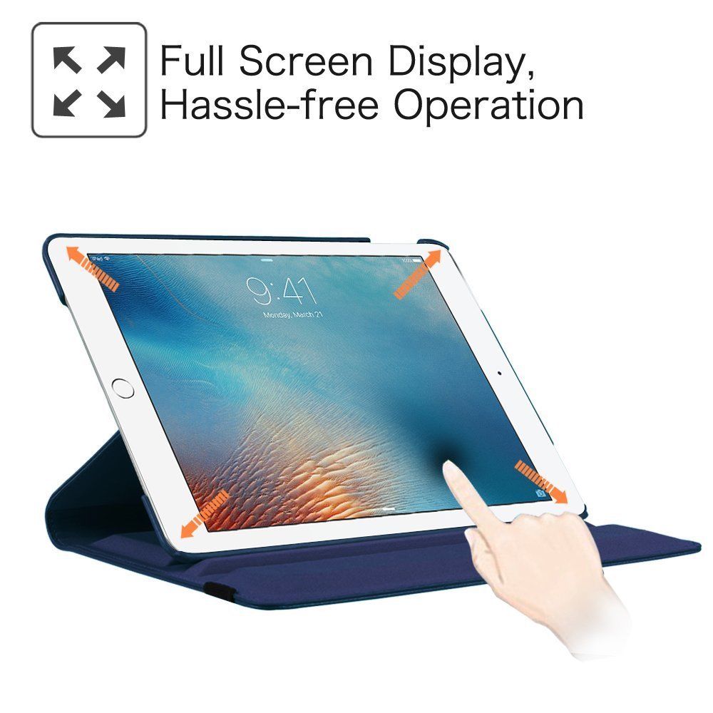 360 Rotate Leather Case Cover For Apple iPad Mini 1 2 3