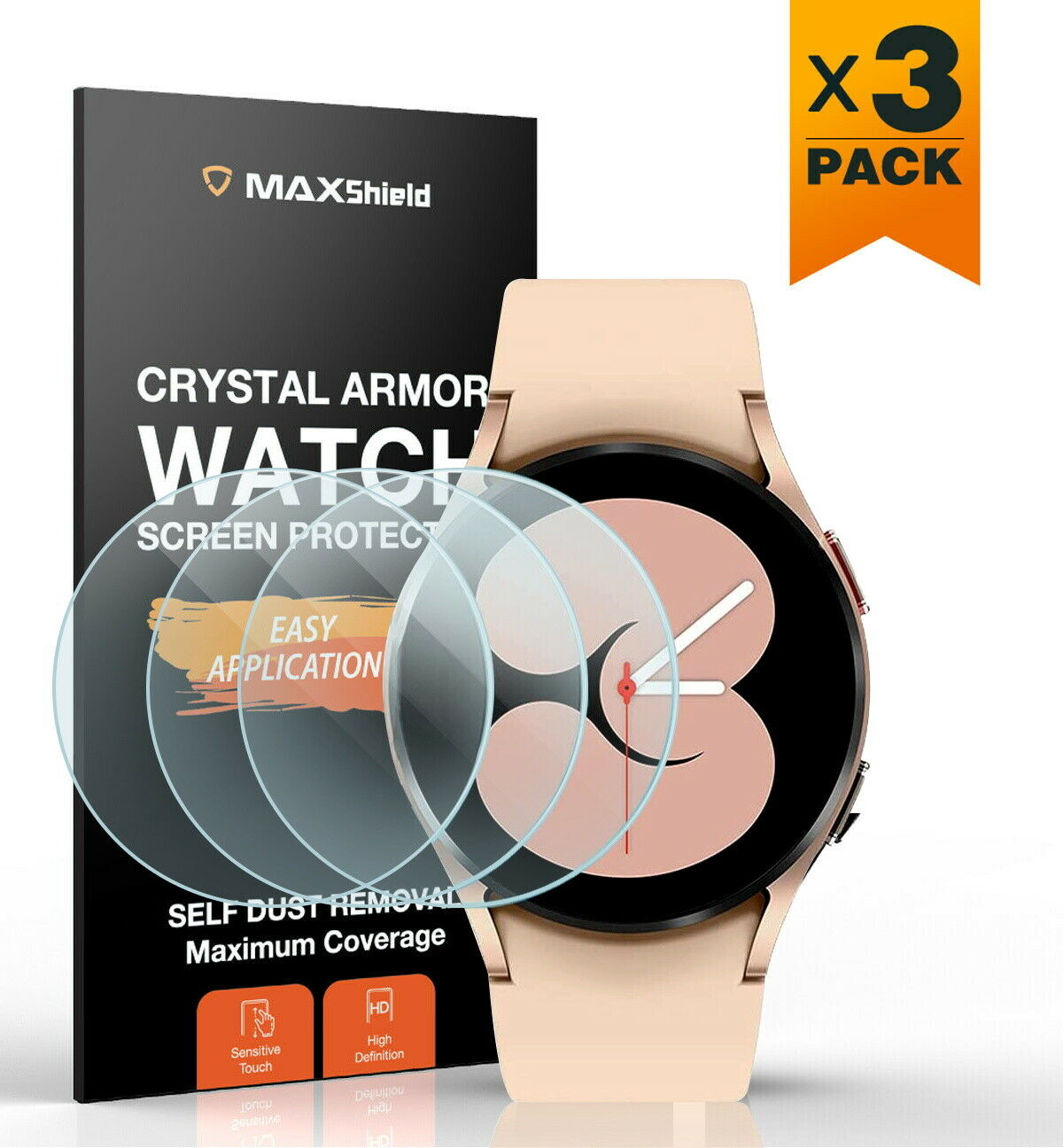 For Samsung Galaxy 5 Pro 40mm 44mm 45mm Watch Tempered Glass Screen Protector