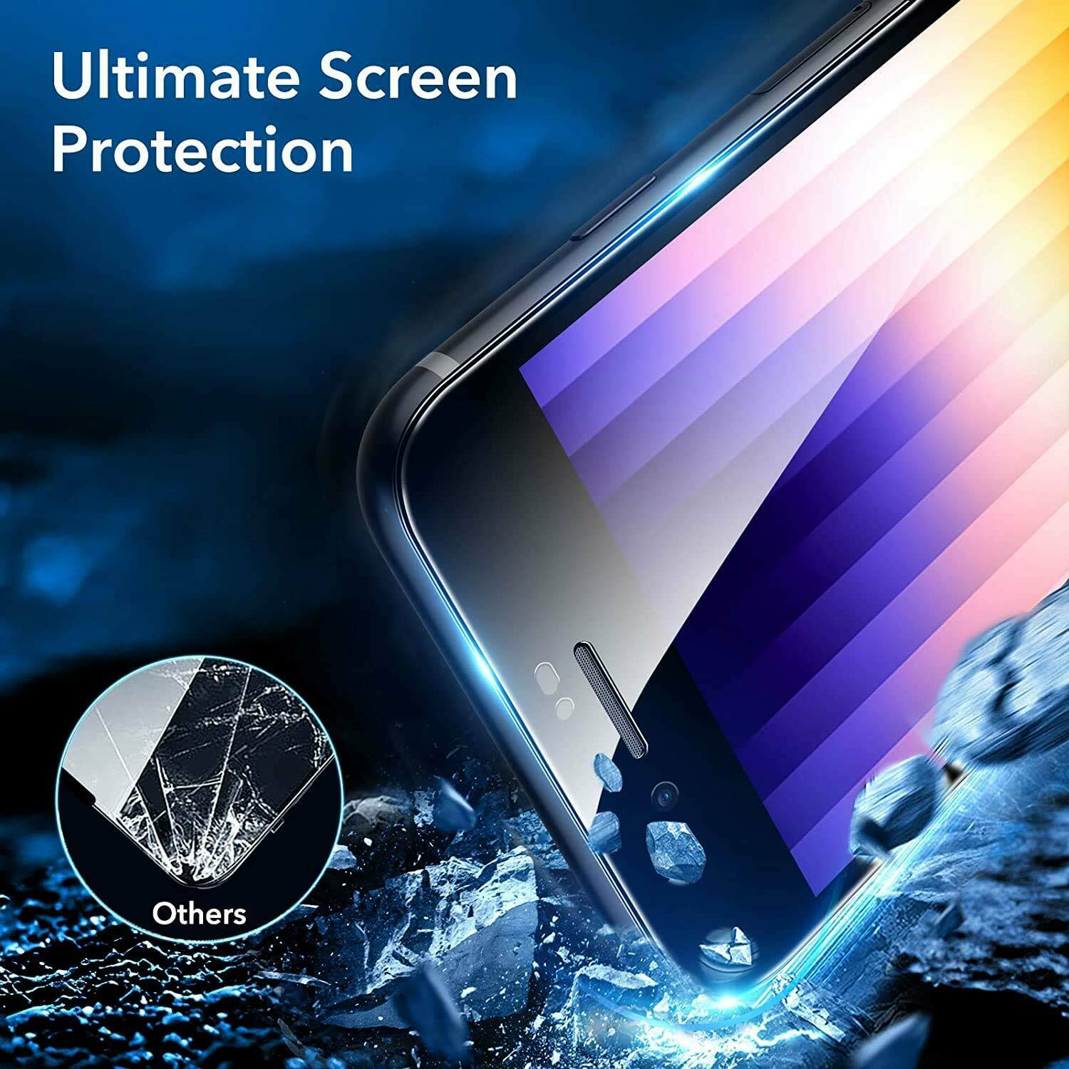 For Apple iPhone SE 2022 3rd Full Cover Tempered Glass Screen Protector Film