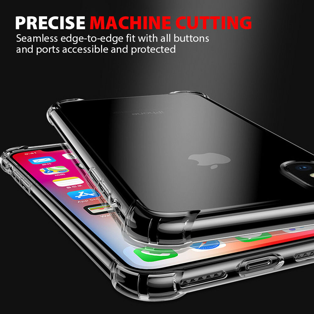 iPhone XR Ultra Clear Shockproof Bumper Back Case Cover