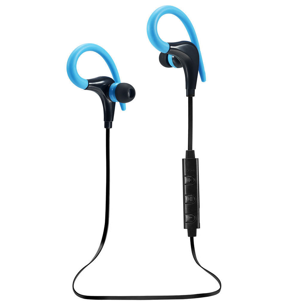 Wireless Sports Bluetooth Headphones,Stereo Earbuds Noise Cancelling Earphones-Blue