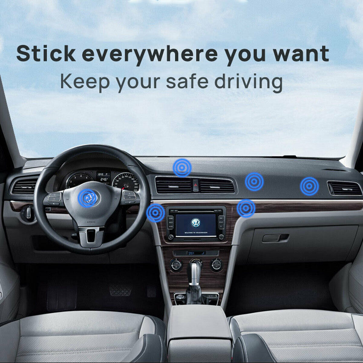 Universal Magnetic Magnet Dashboard Mobile Phone Holder Dash Car Mount Stand