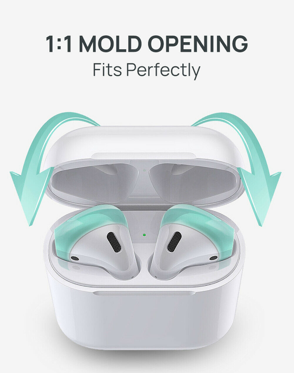 1 Pair For Apple Airpods Case Earpod Cover Ear Hook Earbuds Ear Tips silicone