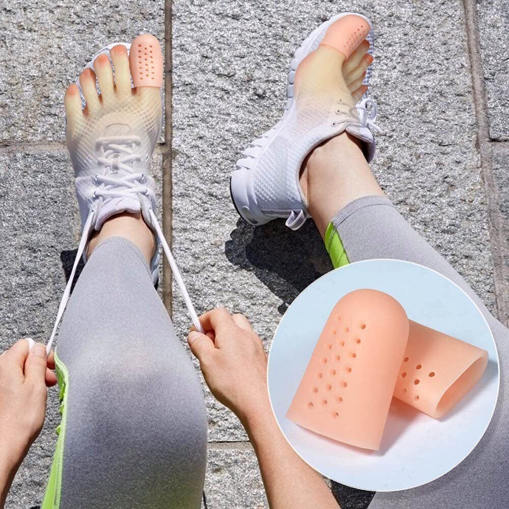 Toe Cap Silicone Sleeve Gel Cover Protector Tube Pain Relief Breathable