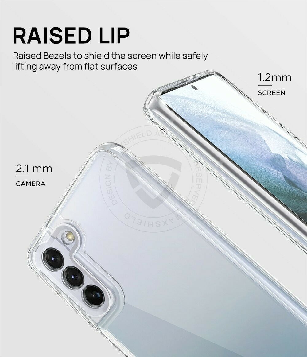 Fr Samsung Galaxy S21 FE Case Hard Clear Slim Cover+Lens Camera Screen Protector
