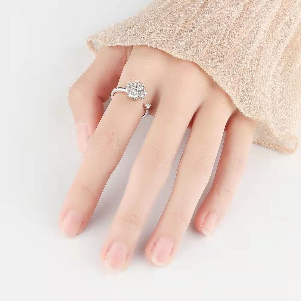 Anxiety Worry Fidget Spinner Ring Meditation Spinner Ring Adjustable Opening AU