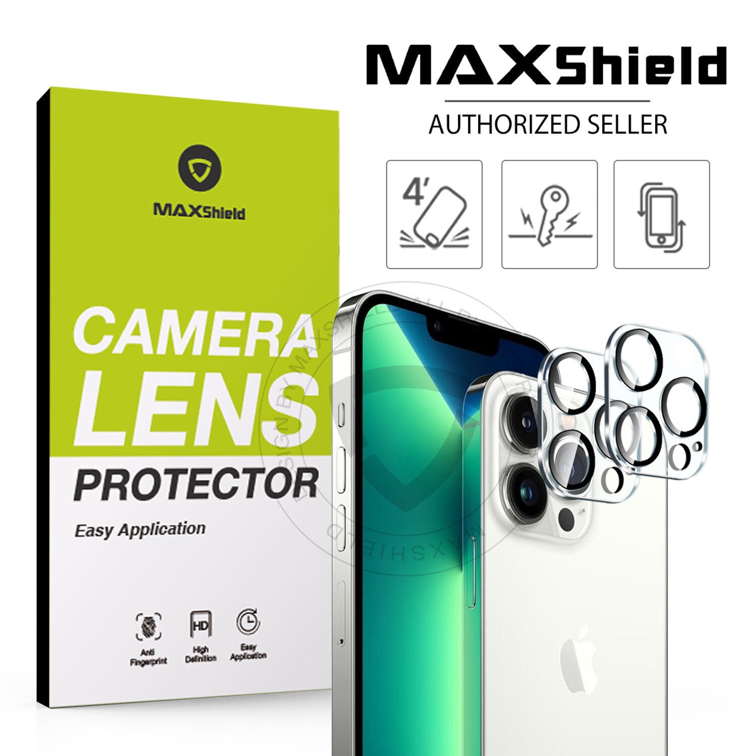 [2Packs] For iPhone 14 Series Camera Lens Cover Tempered Glass Screen Protector