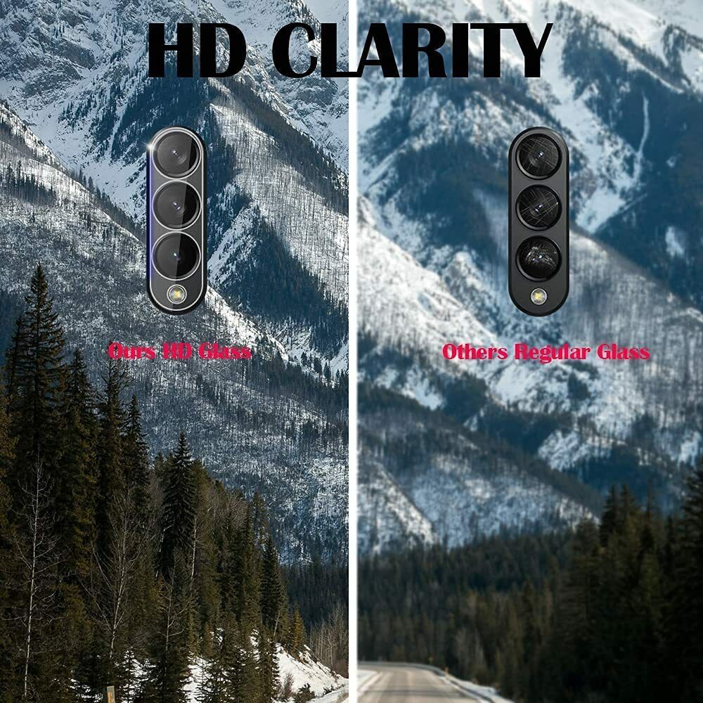 [2 Pack] Camera Lens Tempered Glass Screen Protector For Galaxy Z Flip 4 Fold 4 5G