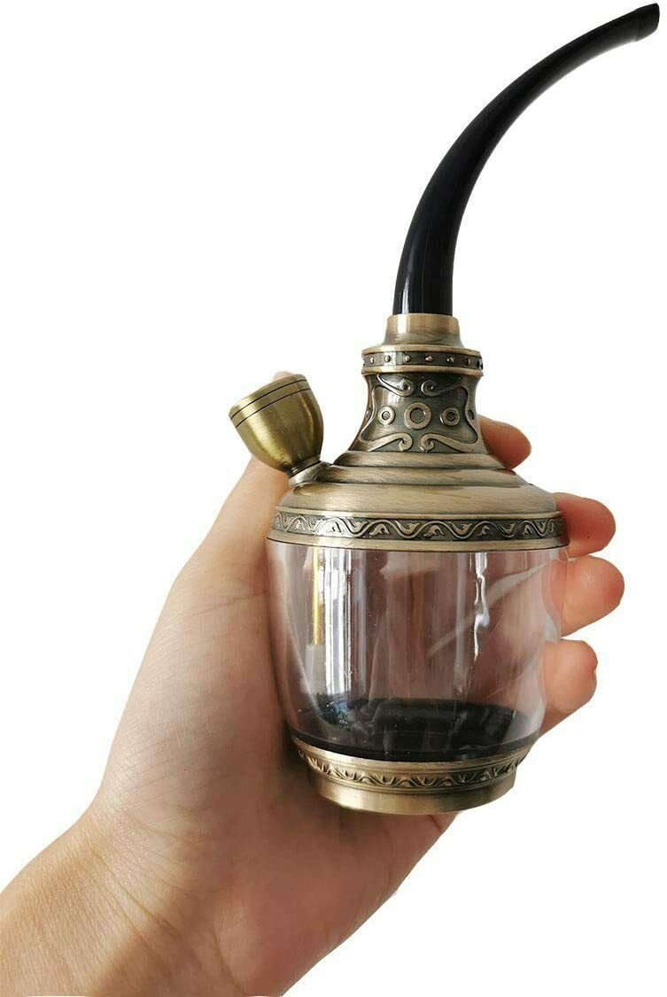 Hokah Portable Bubbler Tobacco Water Smoke Pipe Bong Mini Smoking Pipe FULL PACK