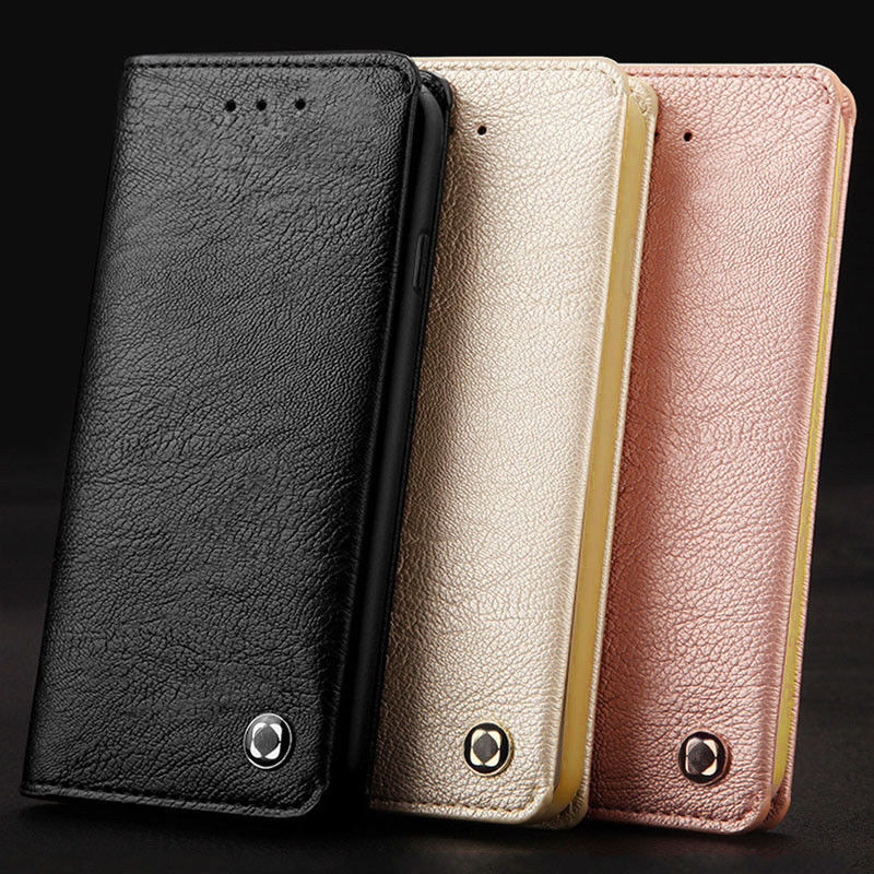 iPhone XR Luxury Slim Leather Wallet Flip Case