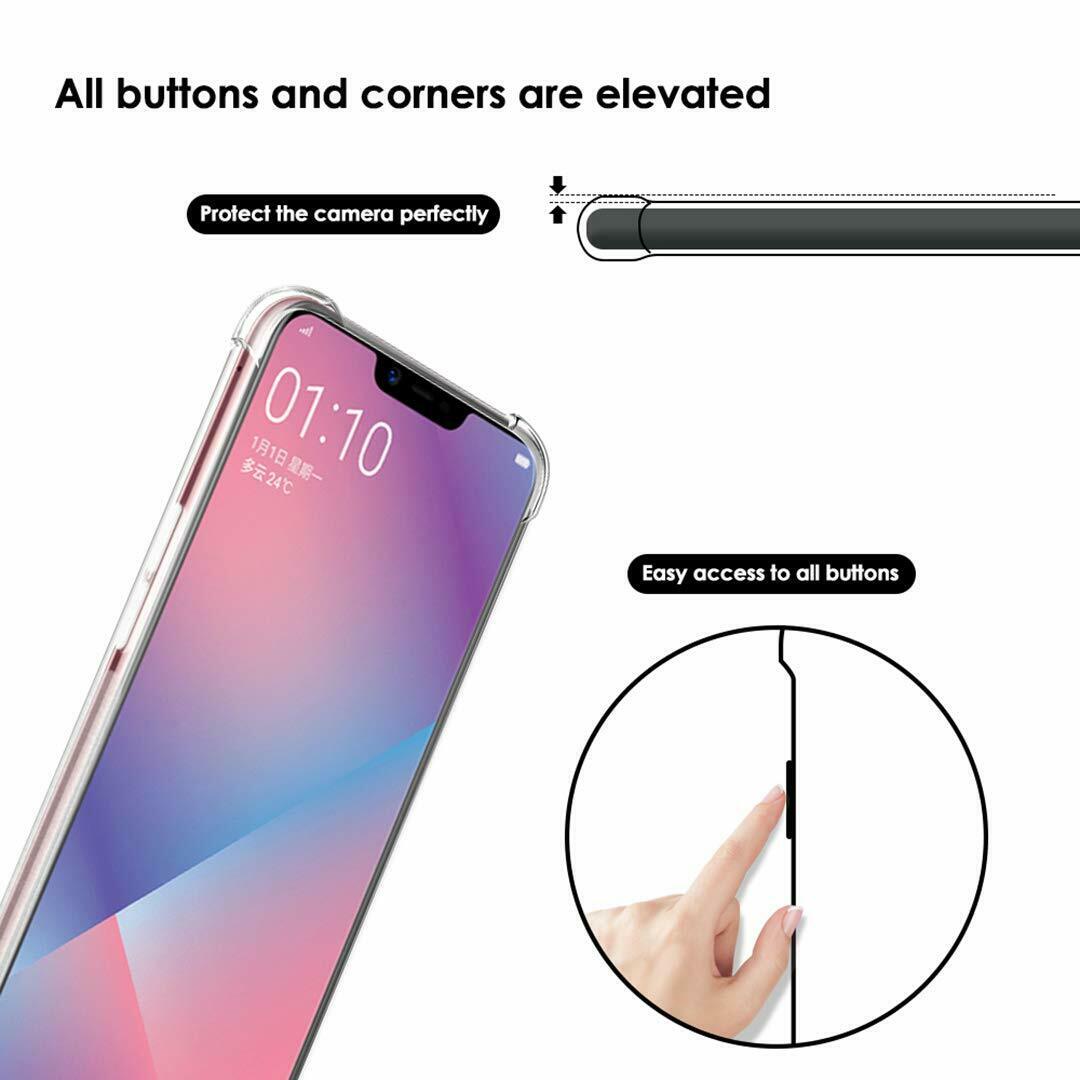 Shockproof Tough Gel Clear Case Cover for Oppo  AX5S