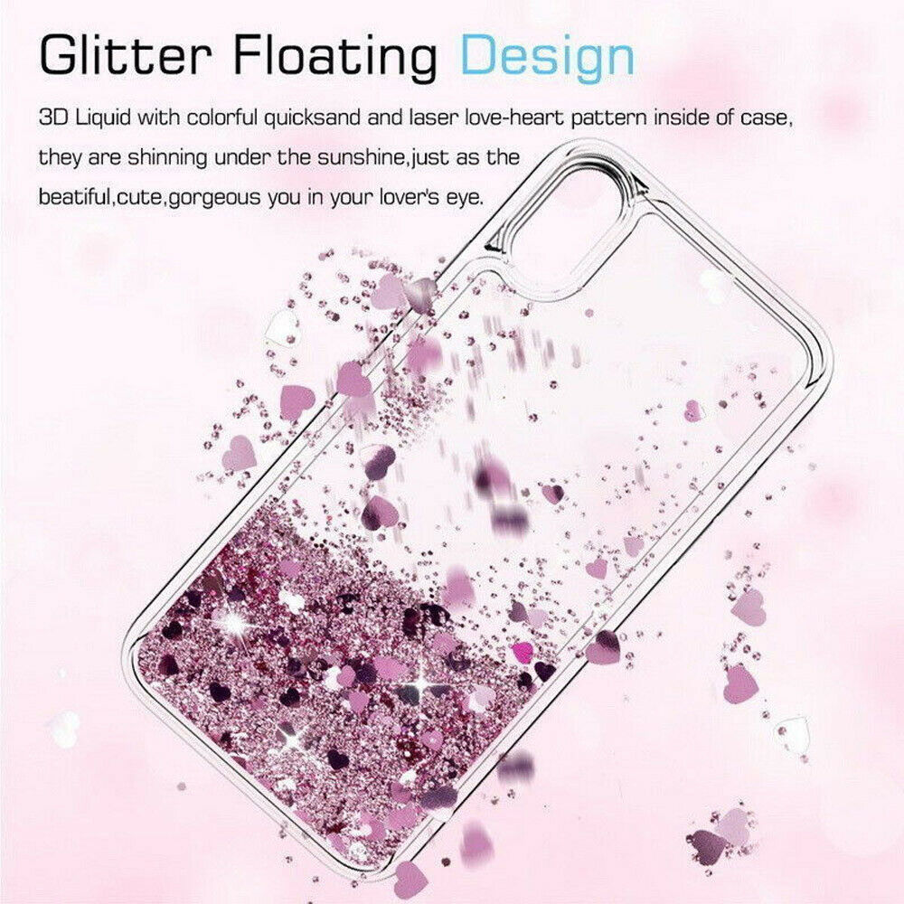 Bling Dynamic Glitter Moving Quicksand Liquid Case Cover For iPhone Xs Max