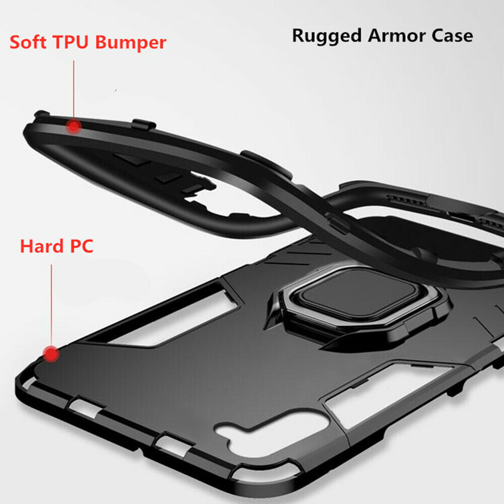 For Samsung Note 10 Plus 5G Case Hybrid Magnetic Armor Ring Holder Heavy Duty Cover