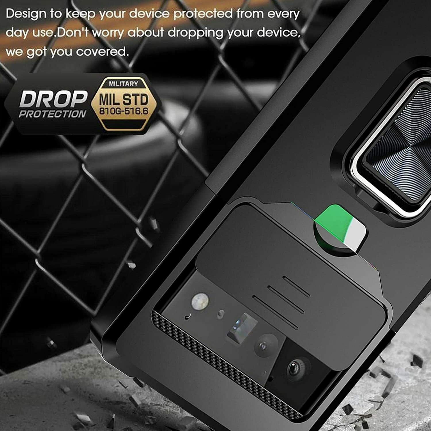 4in1 For Google Pixel 6A Case Shockproof Heavy Duty Wallet Cover Kickstand