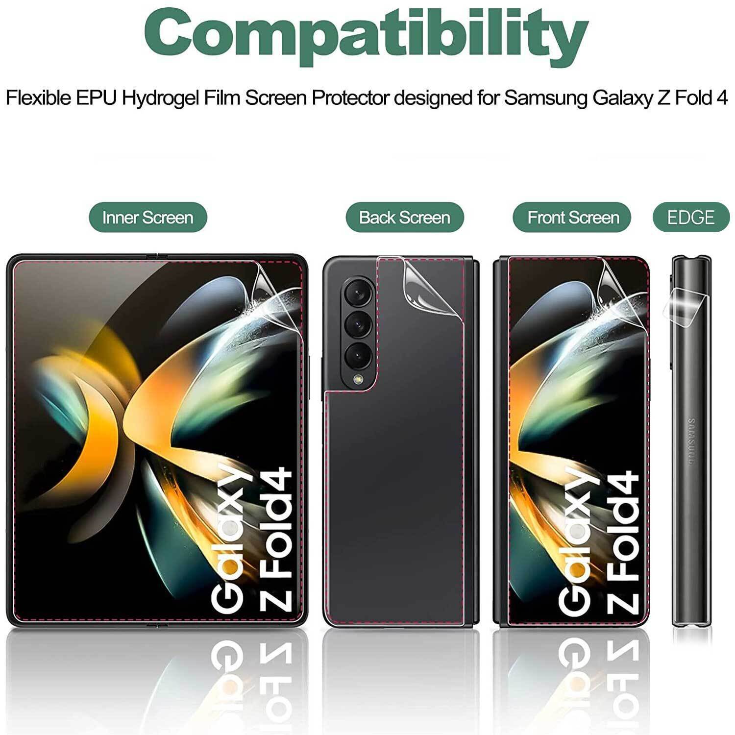 MAXSHIELD For Galaxy Z Fold 4 5G Screen Protector Full Coverage Film Case