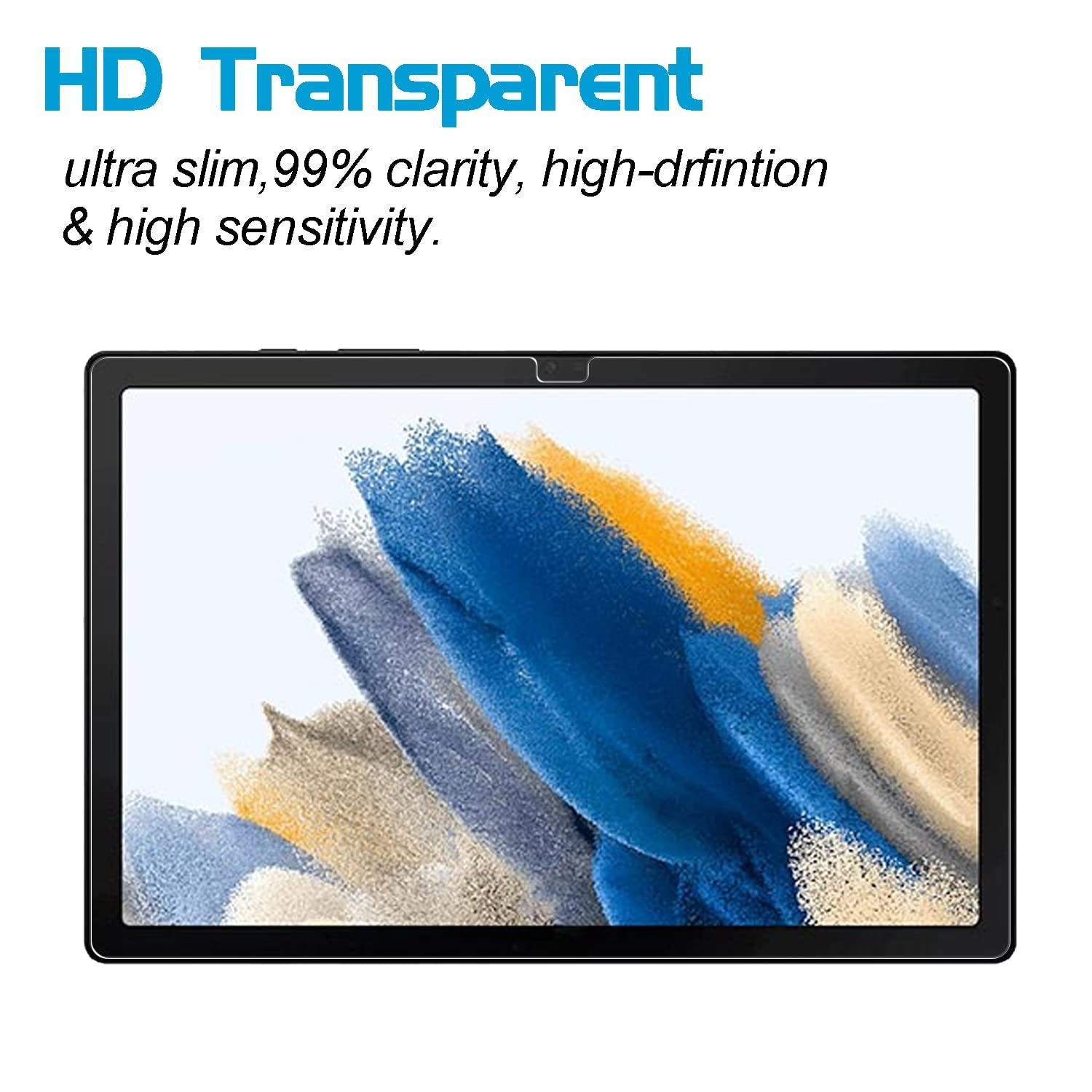 Galaxy Tab S6 lite Screen Protector Tempered Glass Full Cover