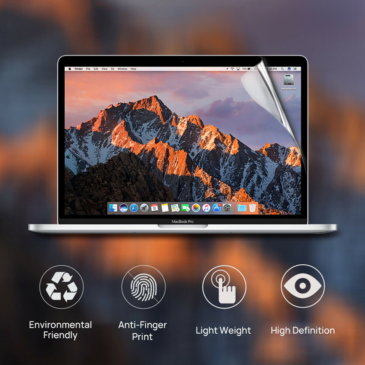 Clear Screen Protector HD for Apple Macbook Pro Air 13" film Cover A2337 M1