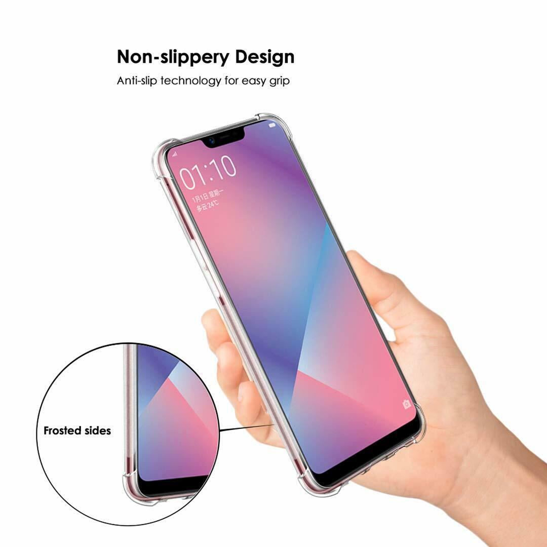 Shockproof Tough Gel Clear Case Cover for Oppo  AX5S
