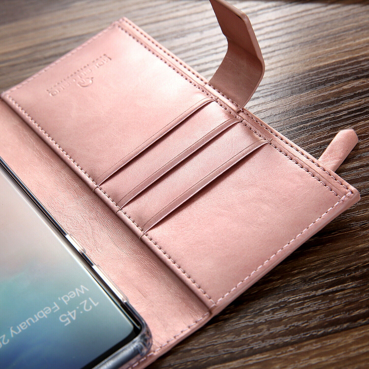 Samsung Galaxy S8 Zipper Leather Wallet Card Magnetic Case Cover-Brown