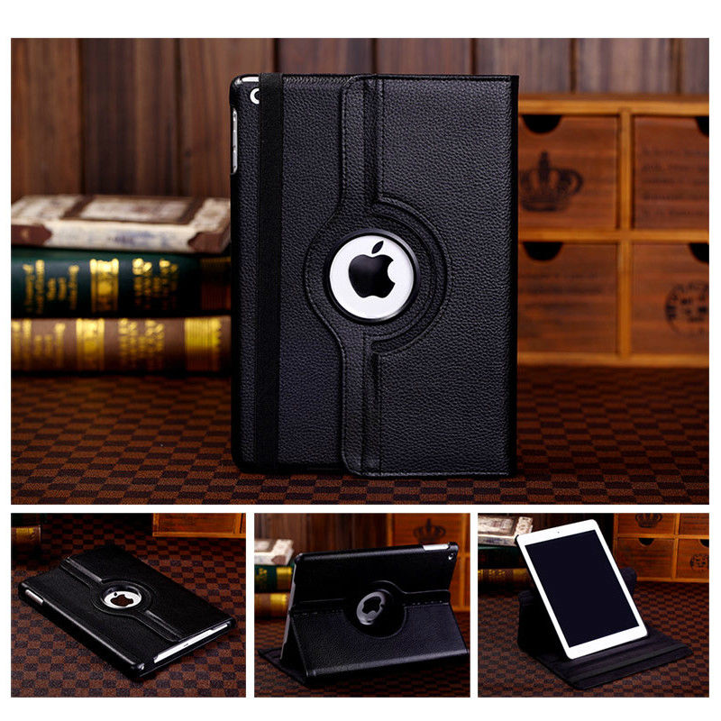 360 Rotate Leather Case Cover For Apple iPad Mini 1 2 3
