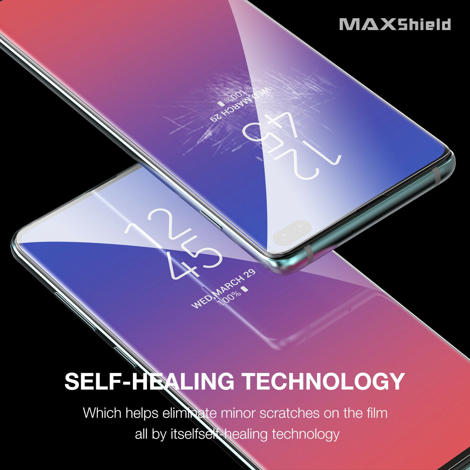 2x CASE FRIENDLY HYDROGEL Film Screen Protector for Samsung Galaxy S10 Plus
