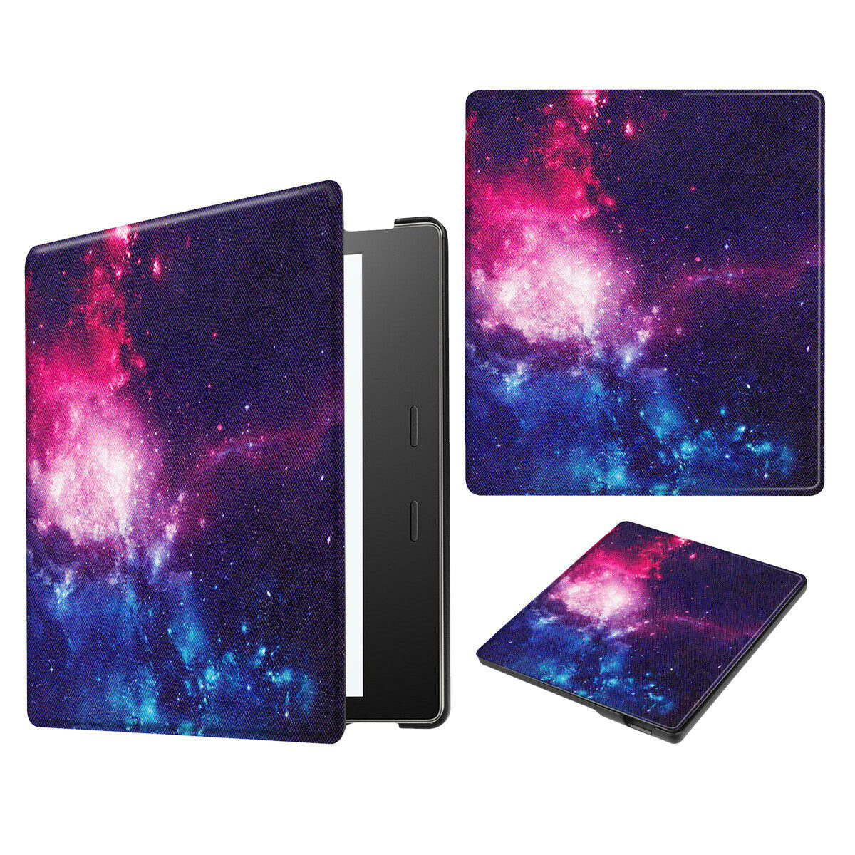 For New Amazon All New Kindle 2019 Painting Leather Smart Cover--Milky Way