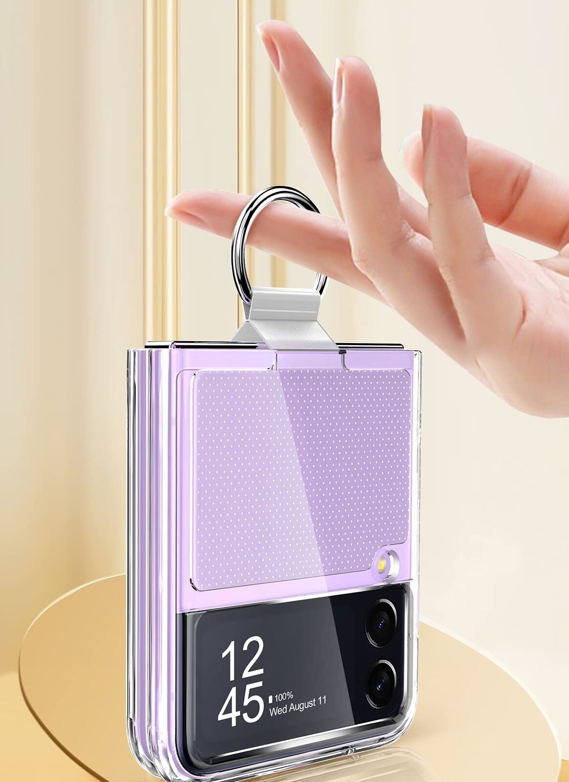 For Samsung Galaxy 5G Hard Case Ultra Slim Clear Cover With Ring Holder