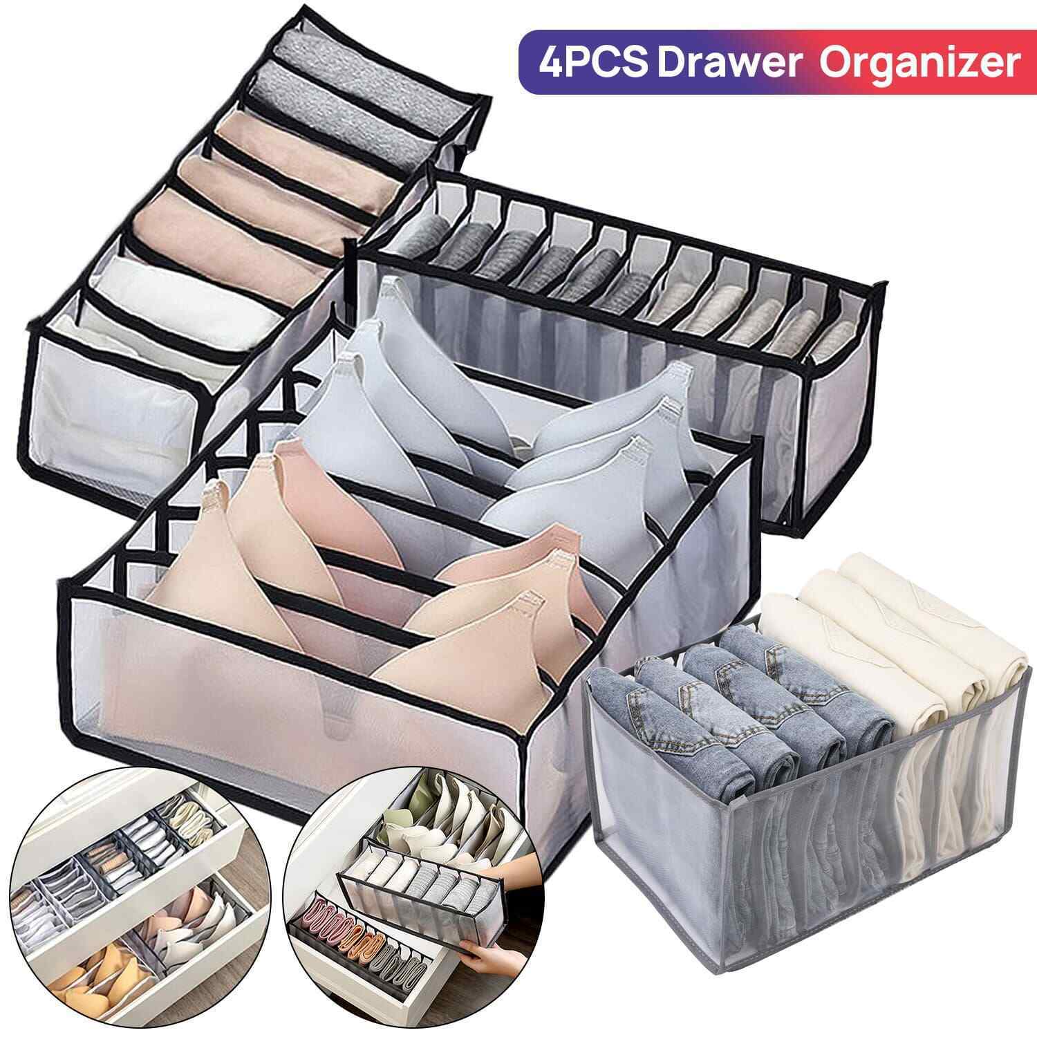 Foldable Drawer Organizer Divider Bra Sock Underwear Storage Closet Wardrobe Box