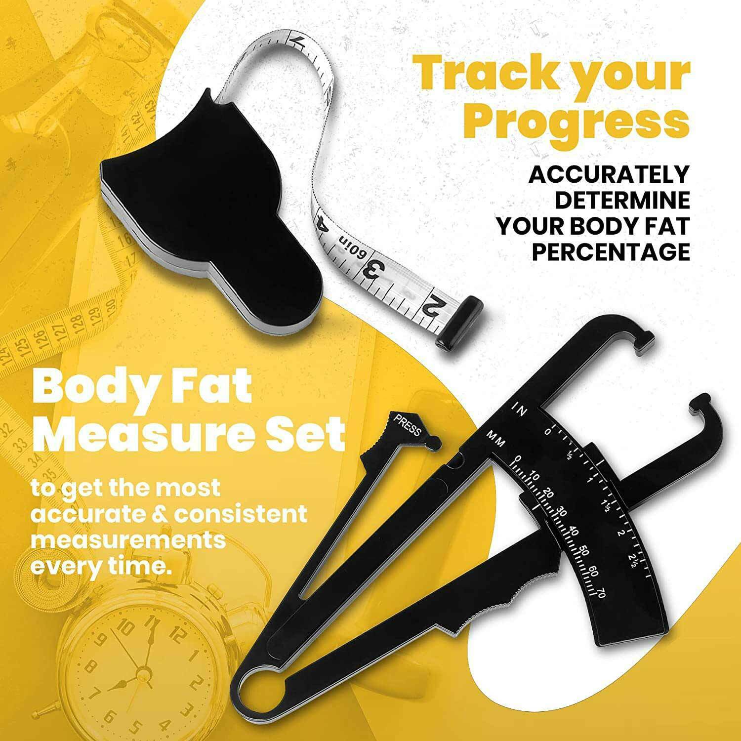Body Fat Measurement Testing Caliper Skinfold Skin Fold Gym Weight Loss Test AU