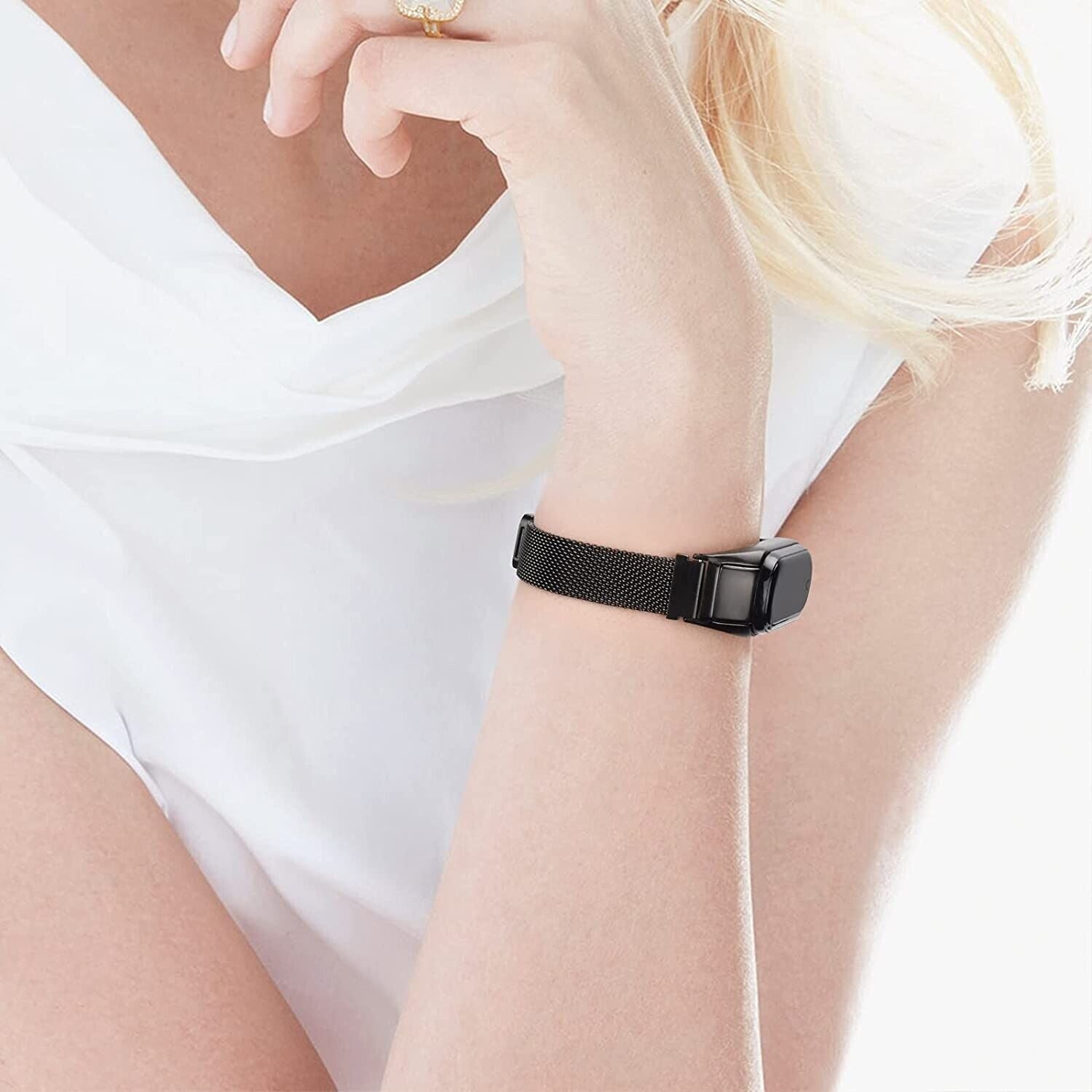 Wristband Strap Stainless Steel Replacement Metal Band Fr Xiaomi Mi Band 7 4 3