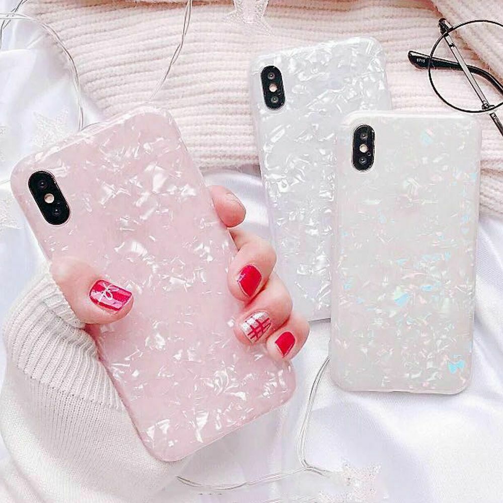 Samsung S10+ Plus Cover Marble Silicone Skin TPU Bumper-Rainbow