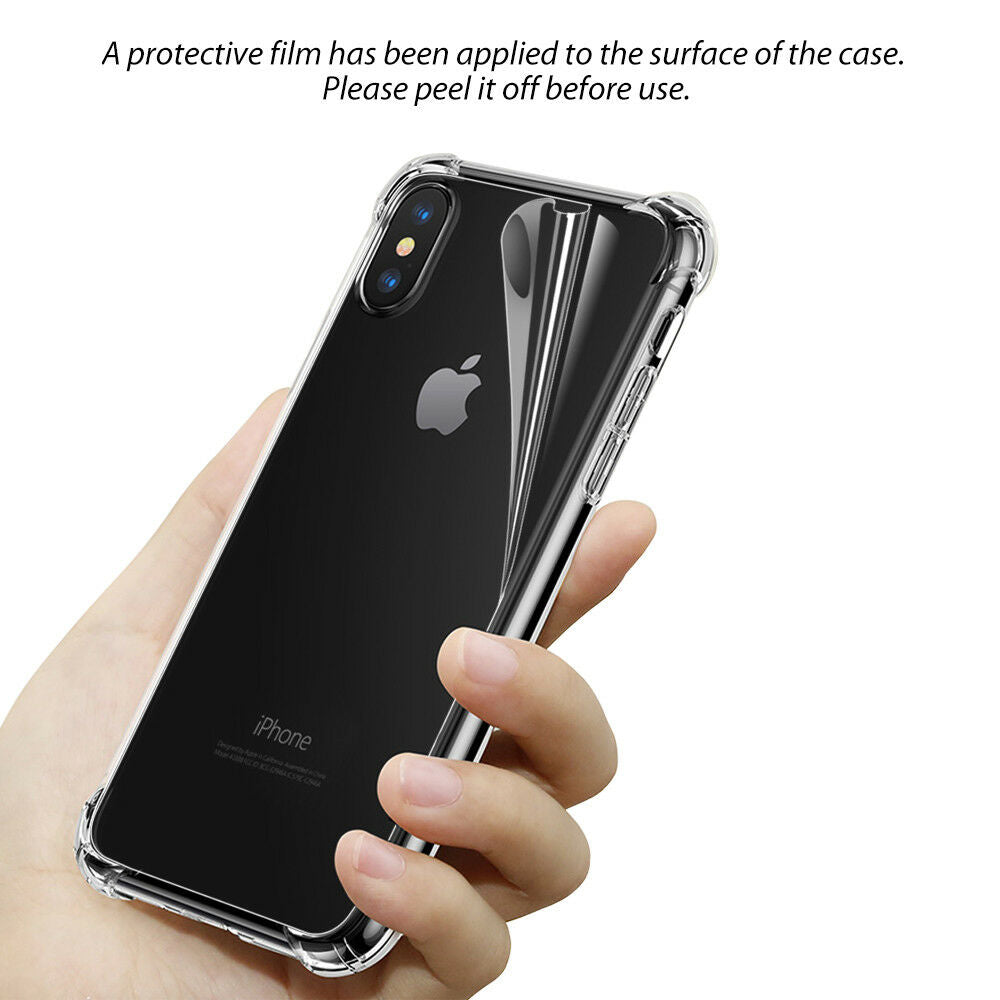 iPhone XR Ultra Clear Shockproof Bumper Back Case Cover