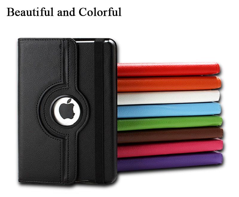 360 Rotate Leather Case Cover For Apple iPad Mini 1 2 3
