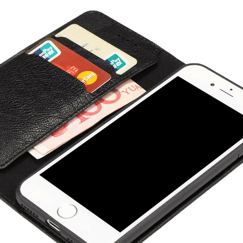 iPhone XR Luxury Slim Leather Wallet Flip Case