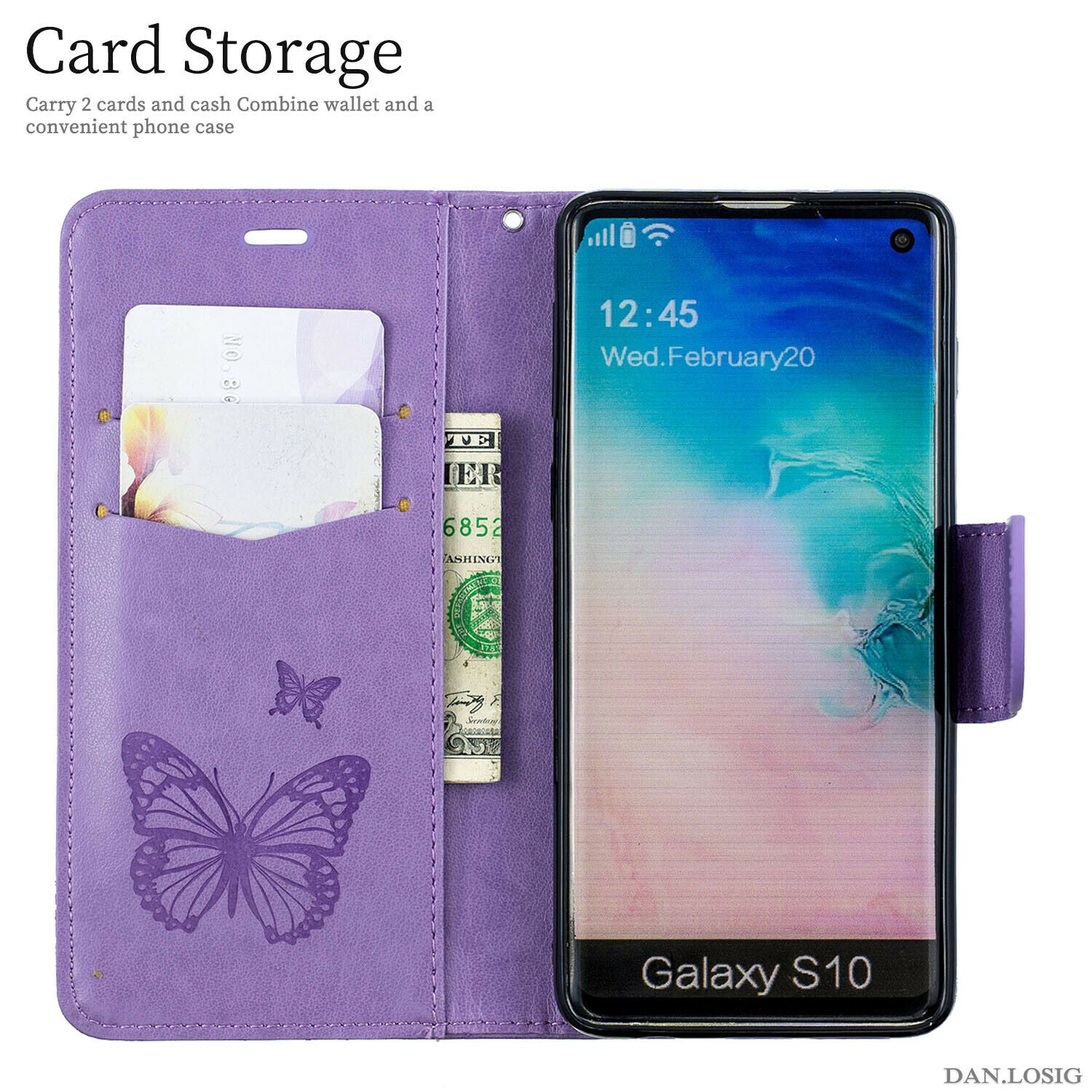 For Samsung Galaxy Note 10 Plus Phone Case Leather Wallet Cover