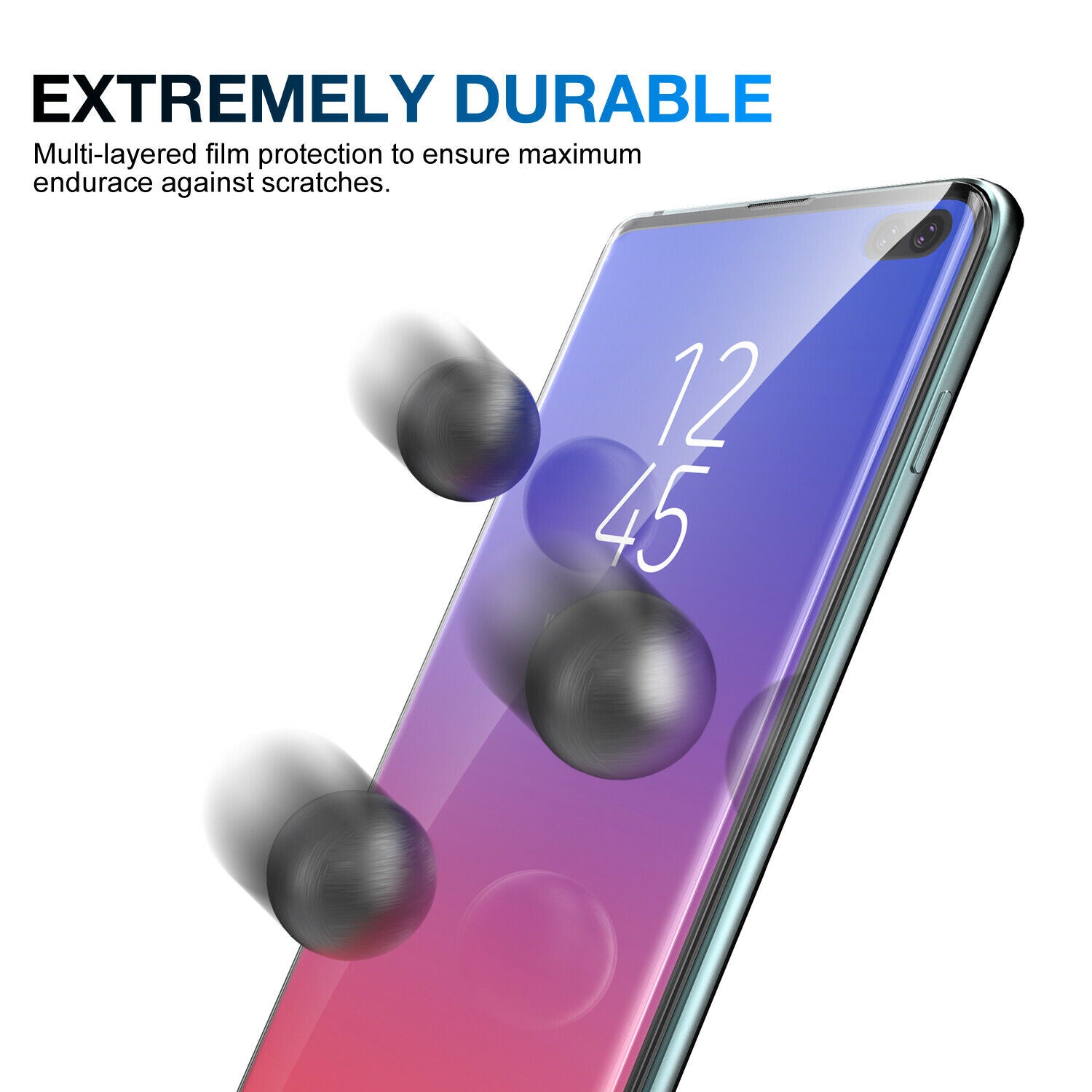 2x CASE FRIENDLY HYDROGEL Film Screen Protector for Samsung Galaxy S10 5G