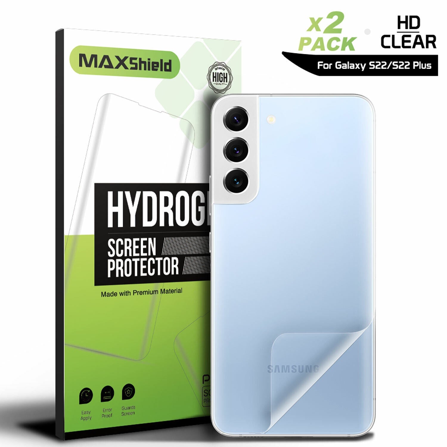 3X For Samsung Galaxy S24 Plus Ultra Hydrogel Back Screen Protector