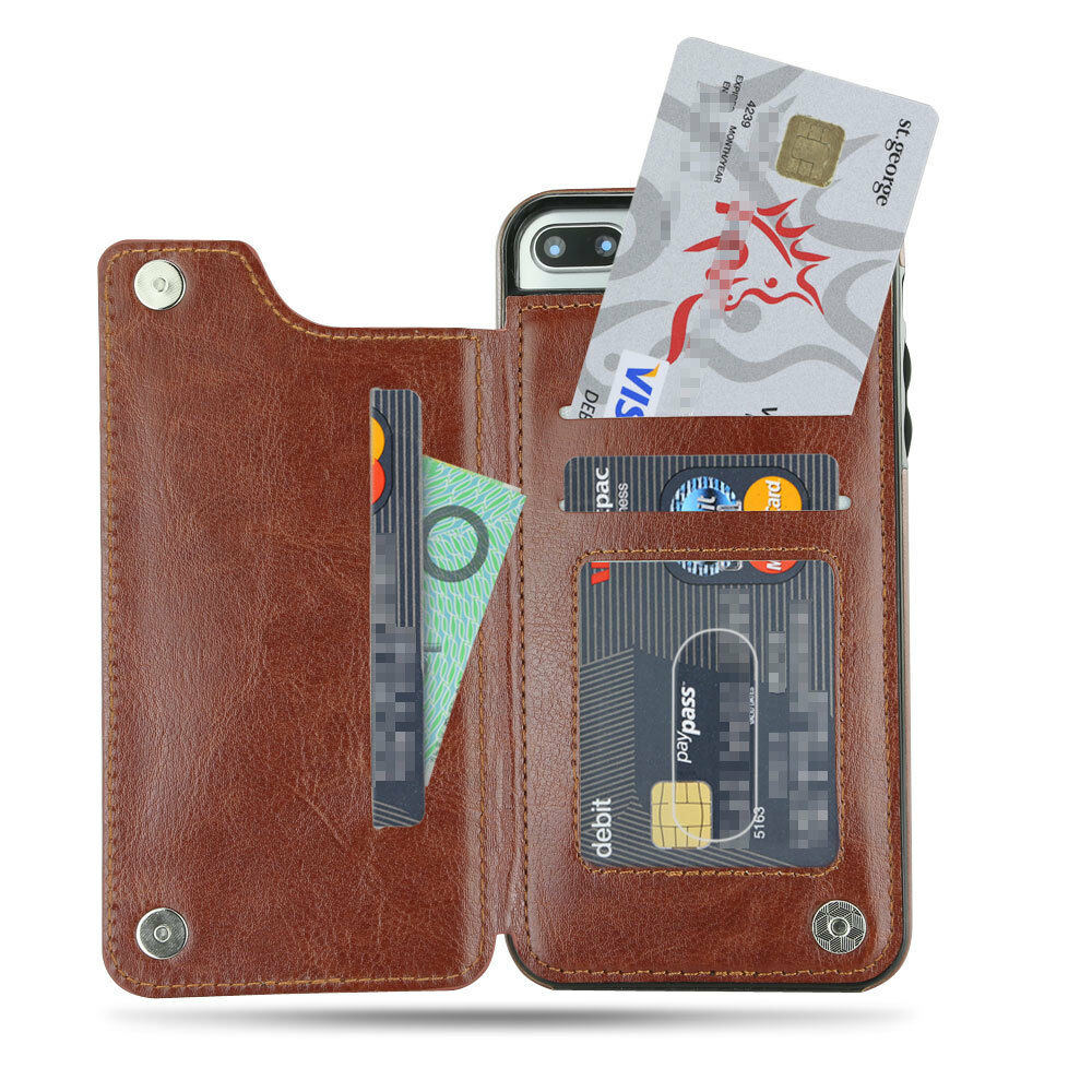 iPhone XR Case Flip Leather Wallet Card Shockproof Case