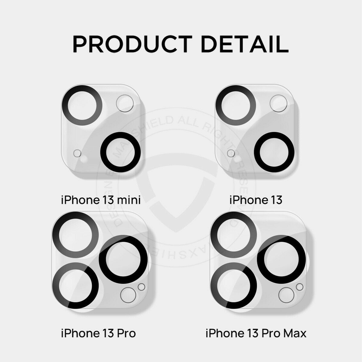 [2Packs] For iPhone 14 Series Camera Lens Cover Tempered Glass Screen Protector