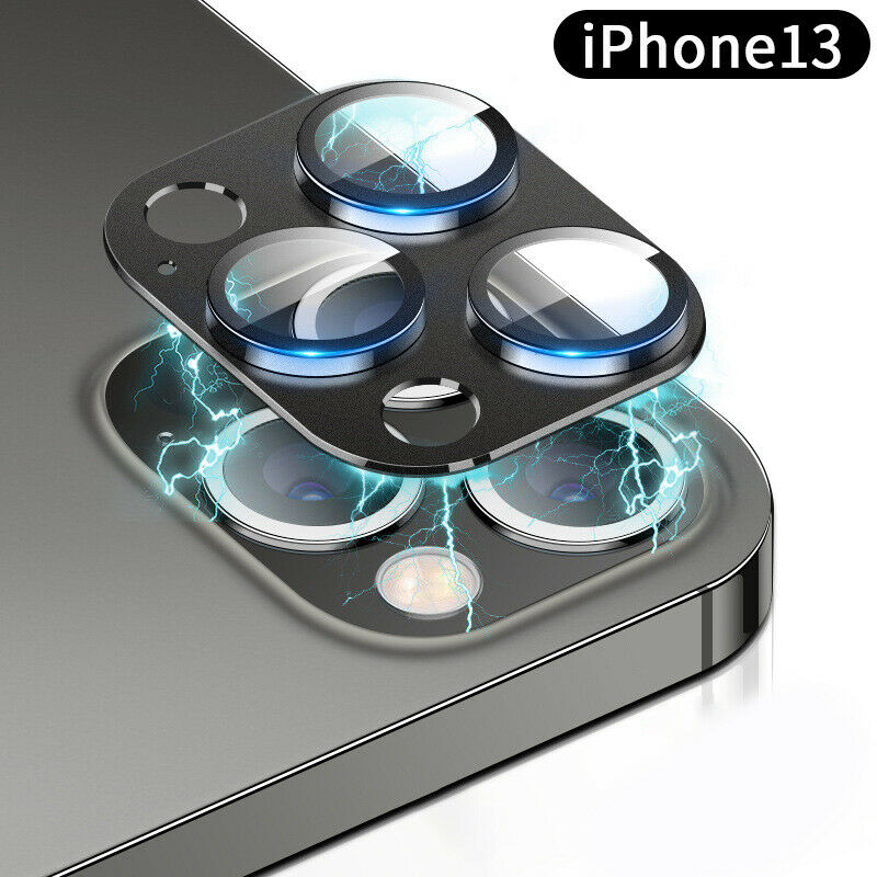 [1 Packs] For Apple iPhone 14 Series Screen Protector Full Cover Metal Camera Lens Glass