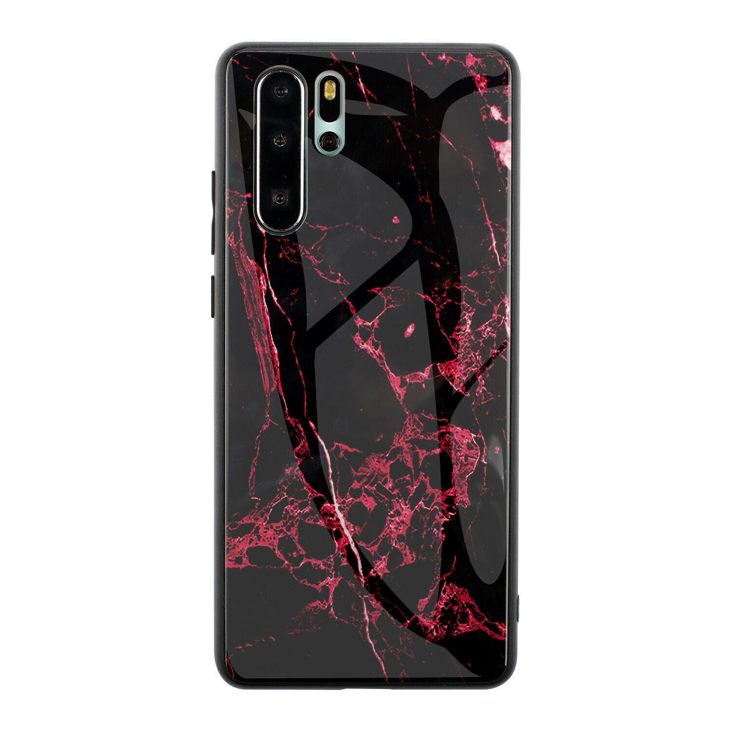 For Samsung Note 10 Case Tempered Glass Back TPU Protective Hard Cover