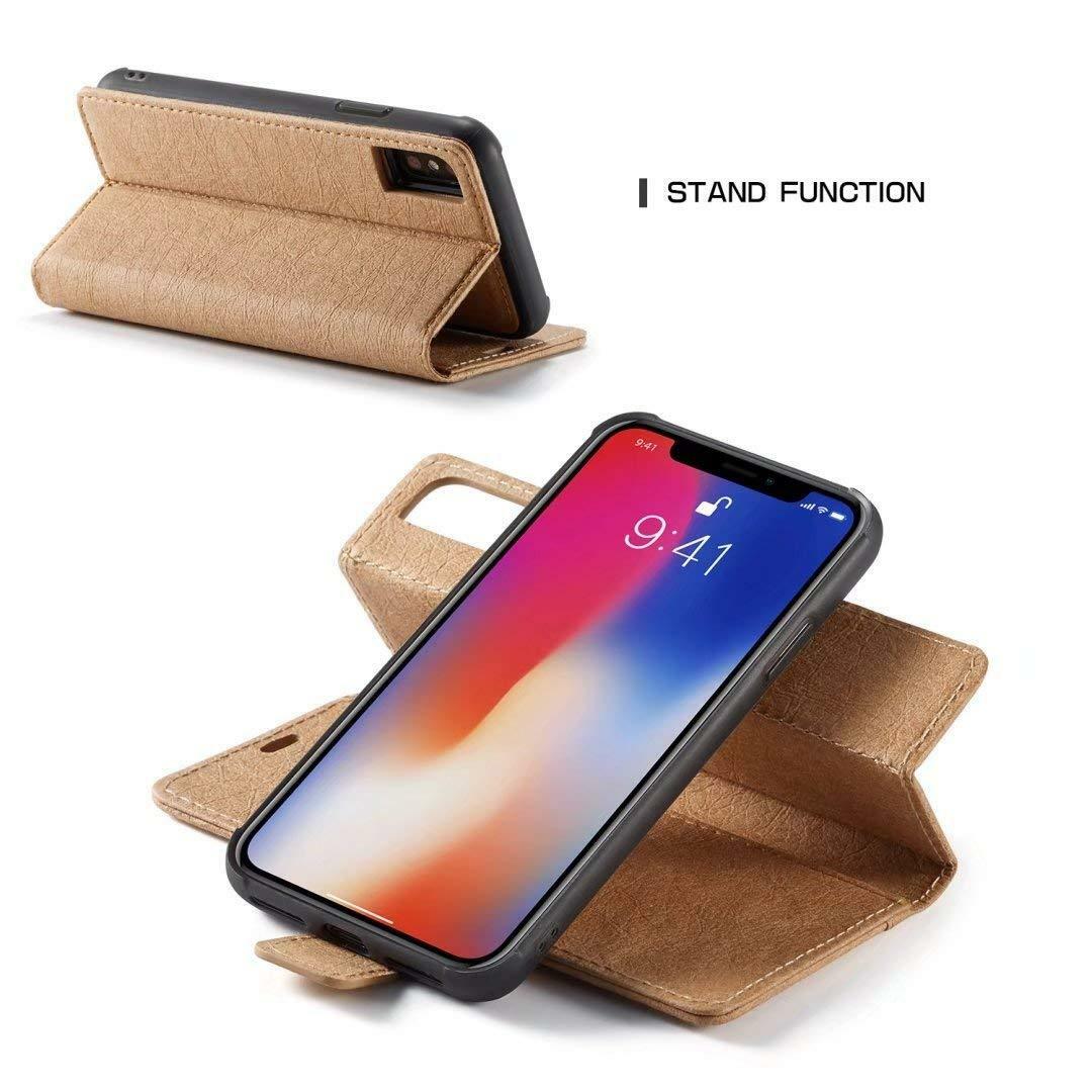 iPhone X/XS Luxury Magnetic Leather Removable Wallet Case