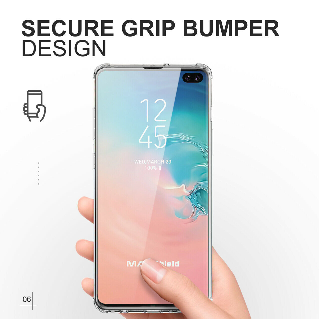 Samsung Galaxy S10 Case Shockproof Crystal Bumper Case Cover