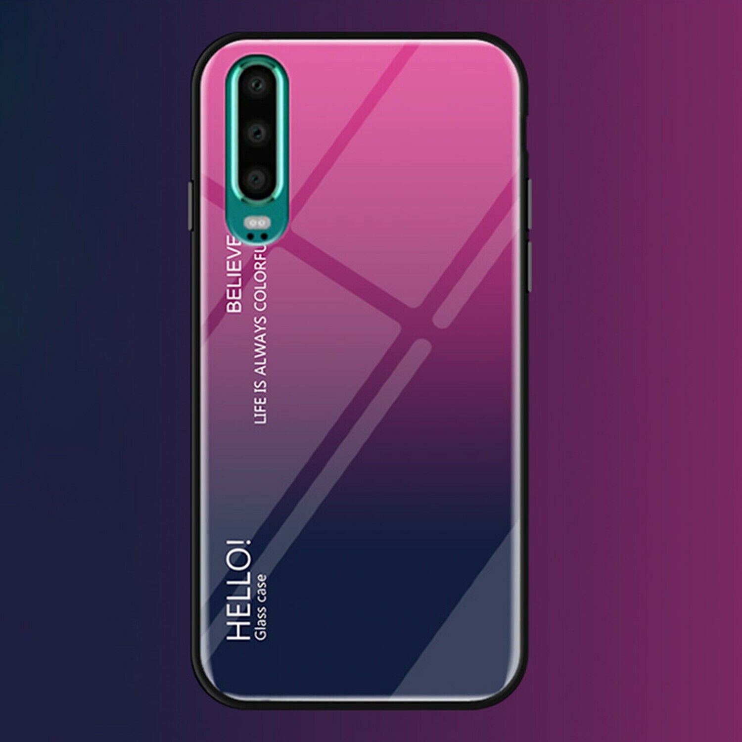 For Huawei Nova 3i Case Shockproof Tempered Glass Bumper Slim Cover-White