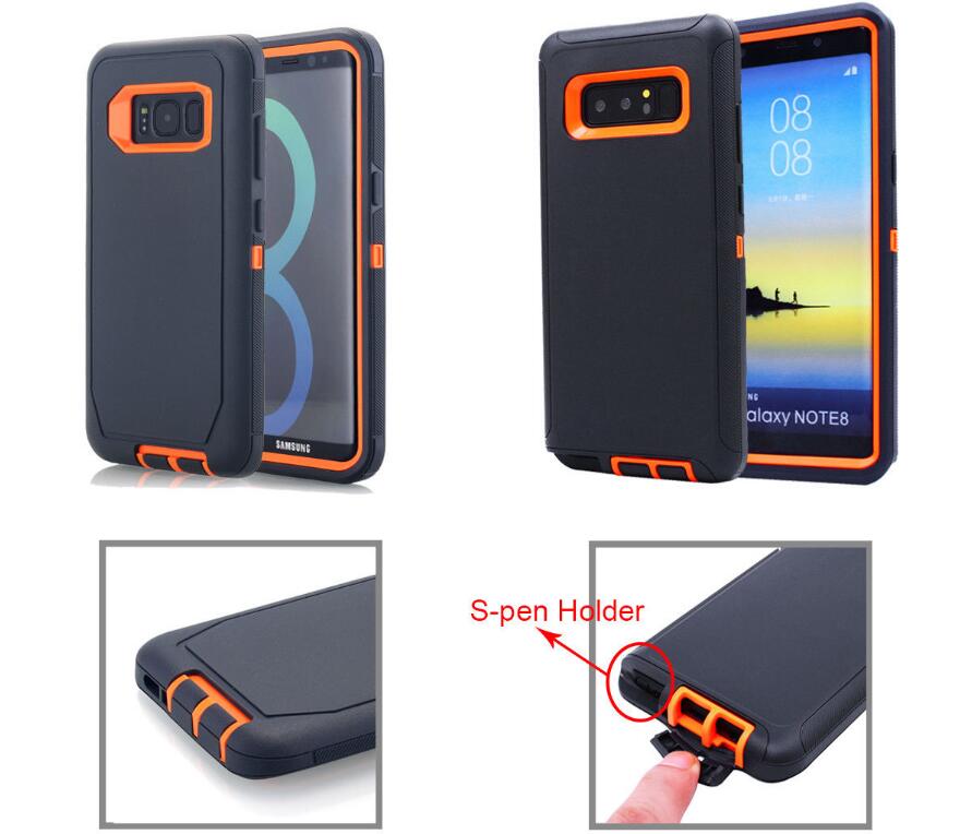 Samsung Galaxy S10E Case Shockproof Hybrid Rubber Armor Rugged Cover-Gray White