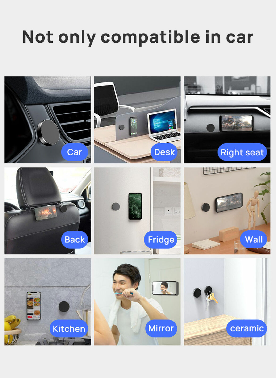 Universal Magnetic Magnet Dashboard Mobile Phone Holder Dash Car Mount Stand